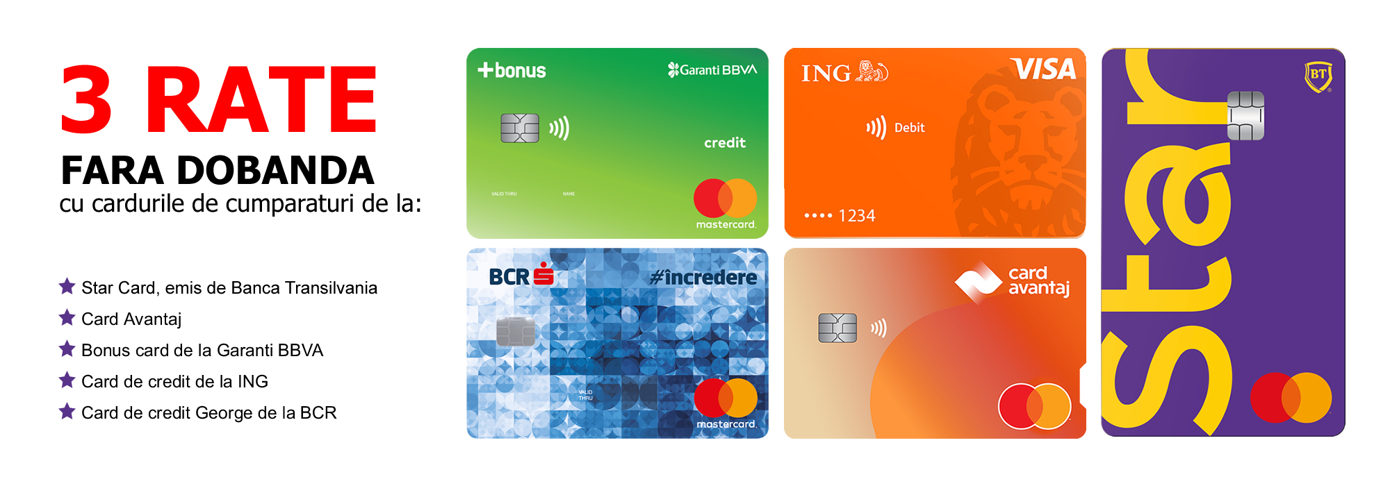 Plata in rate card cumparaturi